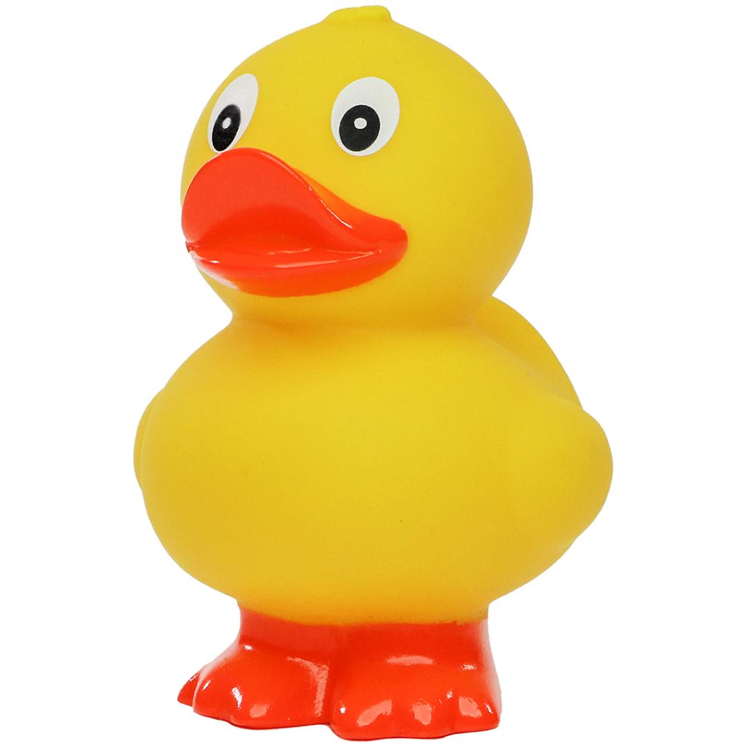 M131172 Gelb/orange - Quietsche-Ente, stehend - mbw